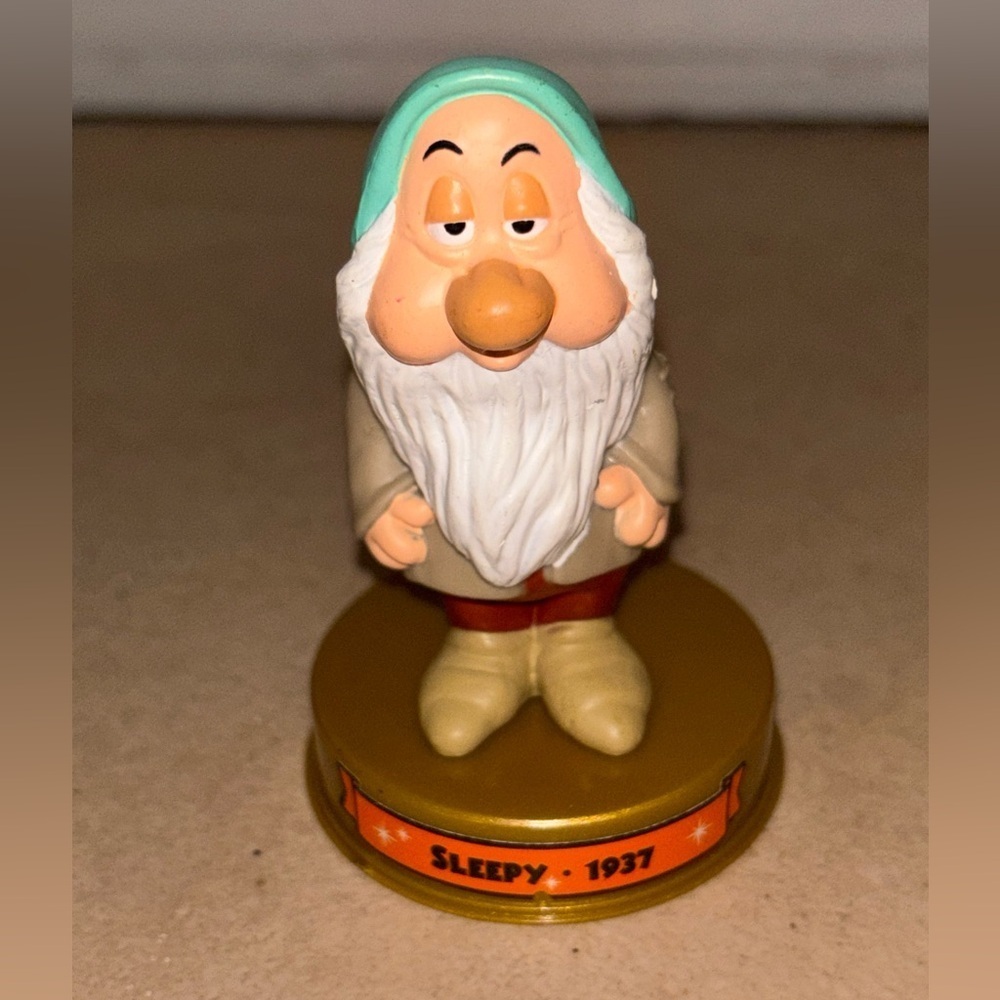 Disney Sleepy Figurine with Gold Base